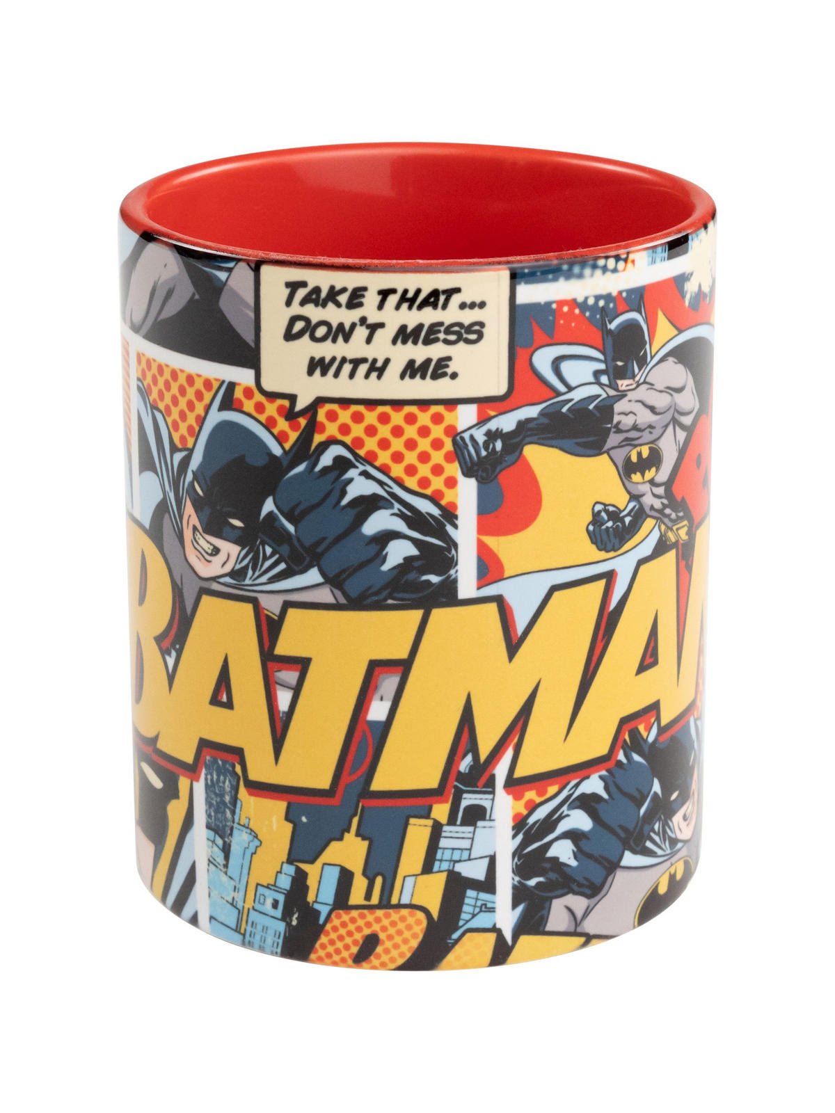 KAFFEEBECHER DC Comics Batman Pow! Rot 320 ml - Rot, Keramik (0.32L) - DC Comics