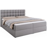 BOXBETT Dakota mit Topper 180/200 Grau - Grau, Textil (180/200cm) - Bromarkt