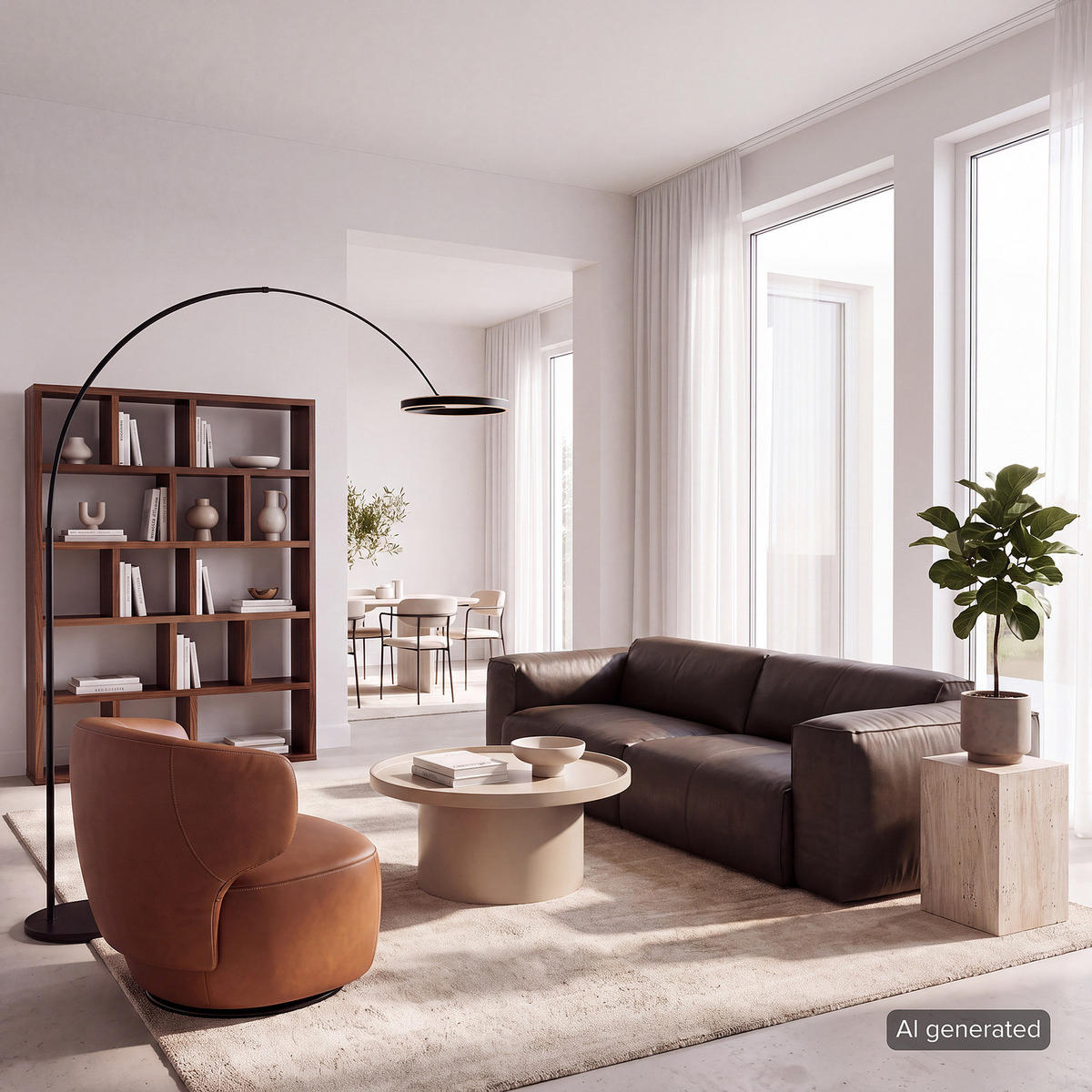 3-SITZER SOFA - Dunkelbraun/Schwarz, Leder/Kunststoff (251/71/102cm) - home24