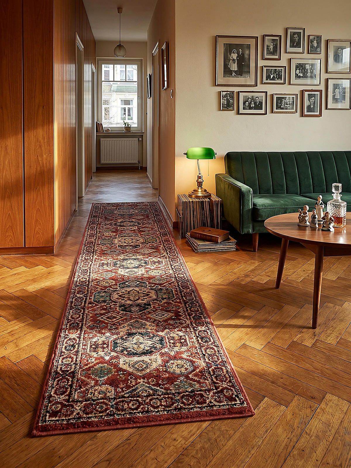 TEPPICHLÄUFER GLAZERT 60/230 cm - Rot, Textil (230/60cm) - KADIMA DESIGN