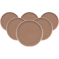SPEISETELLER Sento Home Pure Colors Cocoa Brown ø 27,6 cm 6er Set - Hellbraun, Keramik (27.6cm) - Seltmann Weiden