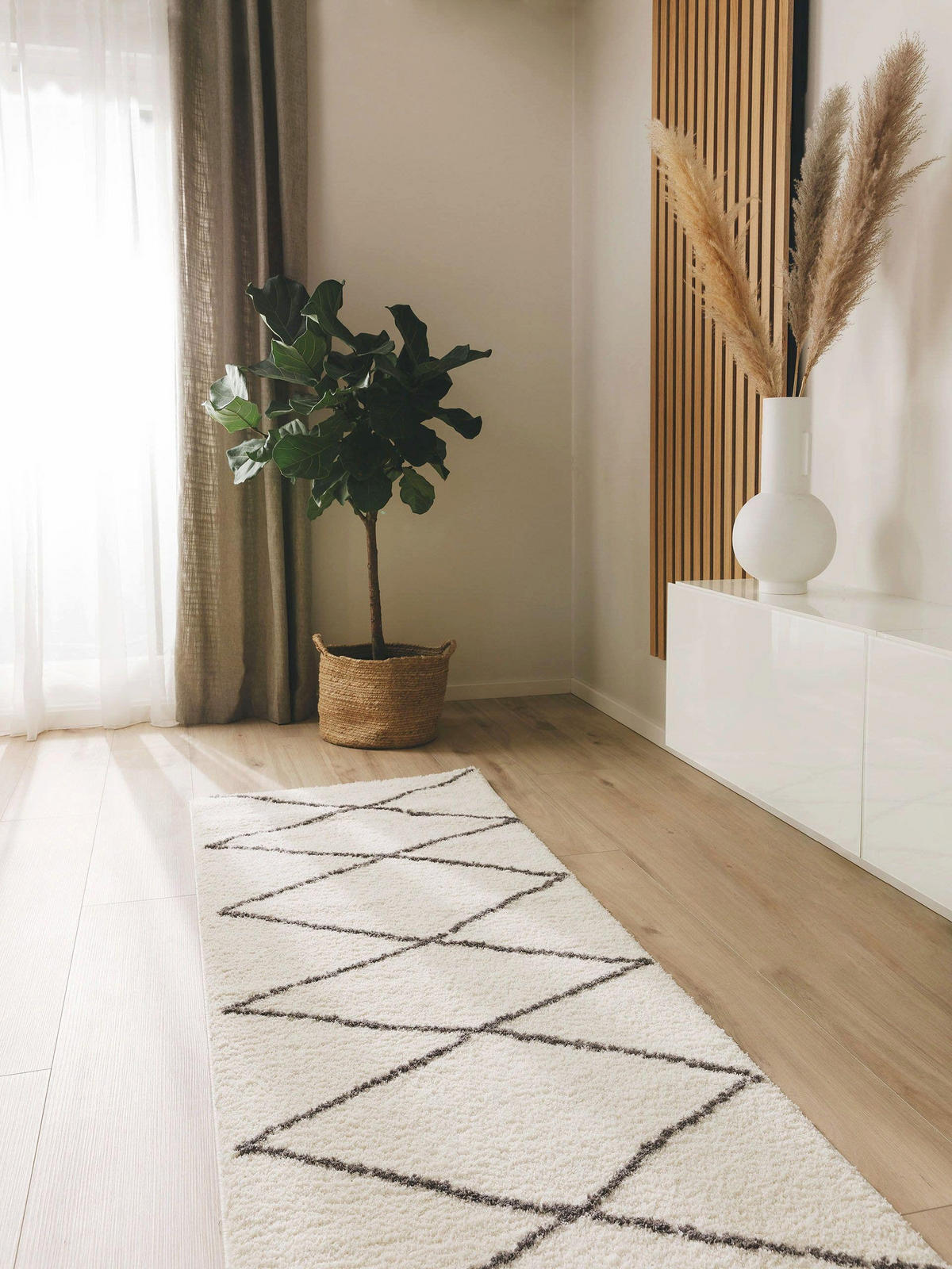 LÄUFER Benno Cream 80x240 cm - Creme, Textil (80/240cm) - benuta Nest