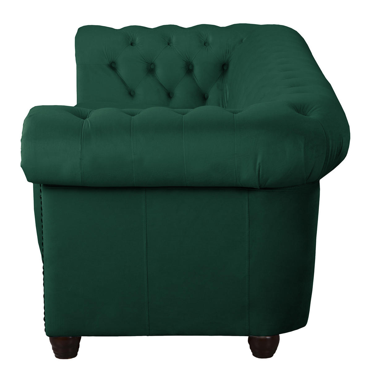 3-SITZER SOFA - Dunkelgrün, Textil (203/72/86cm) - home24