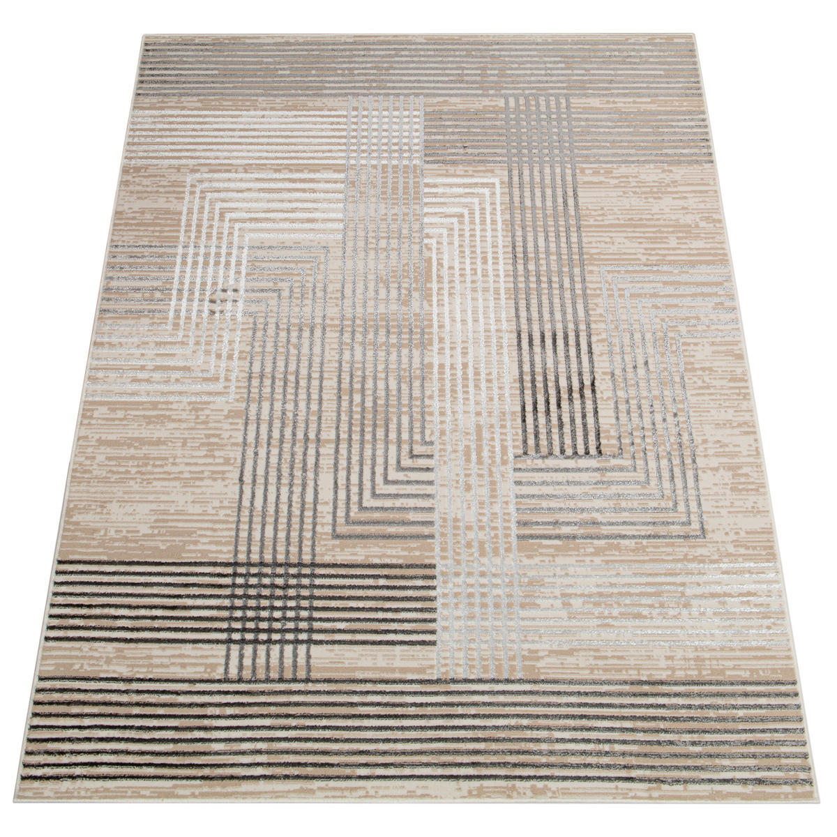 TEPPICH CRYSTAL Grau 180/250 cm - Grau, Textil (180/250cm) - Tapiso
