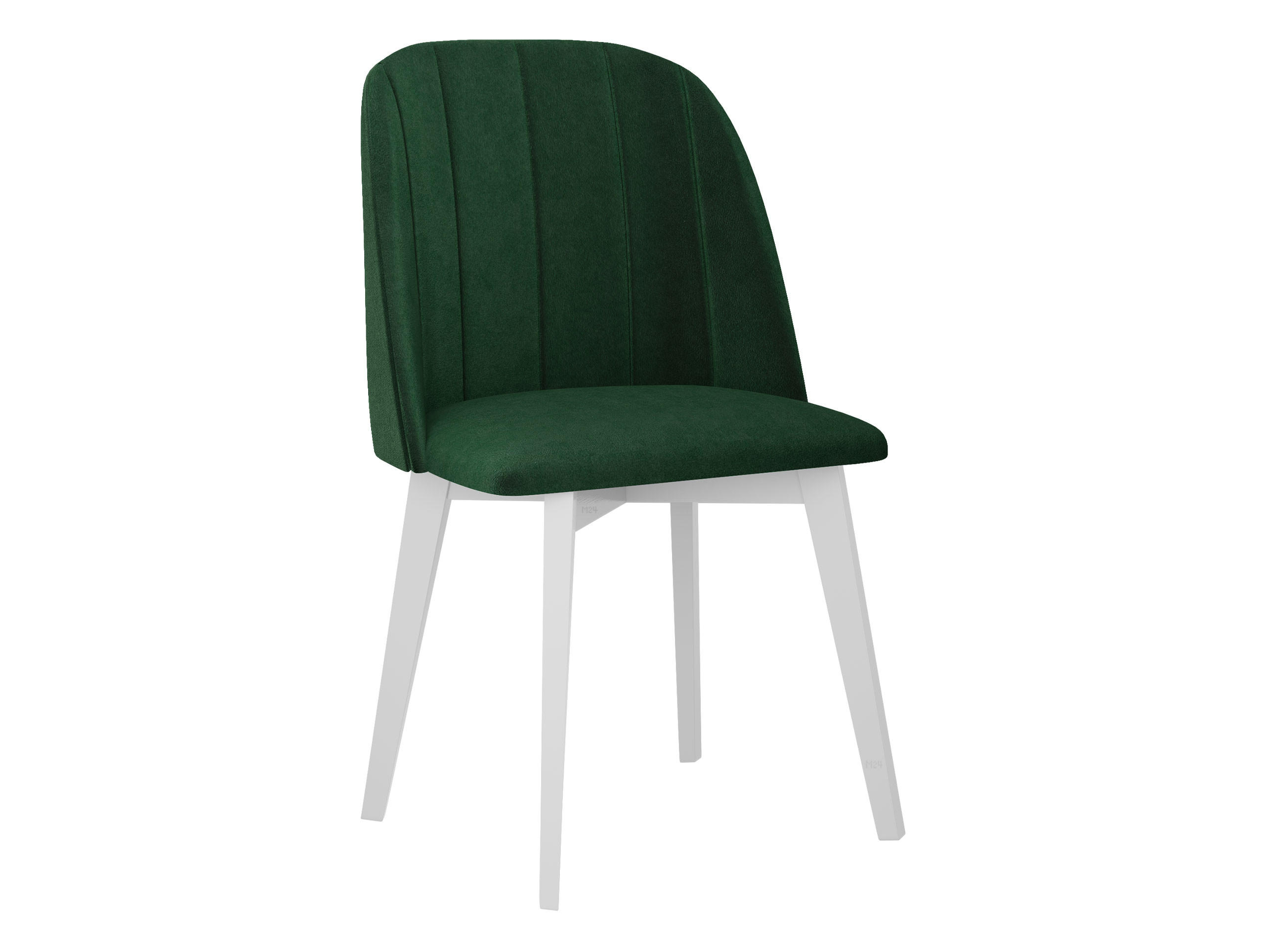 ESSZIMMERSTUHL Monti III Pik Gerade - Weiß/Grün, Holz/Textil (48/83/55cm) - MIRJAN24
