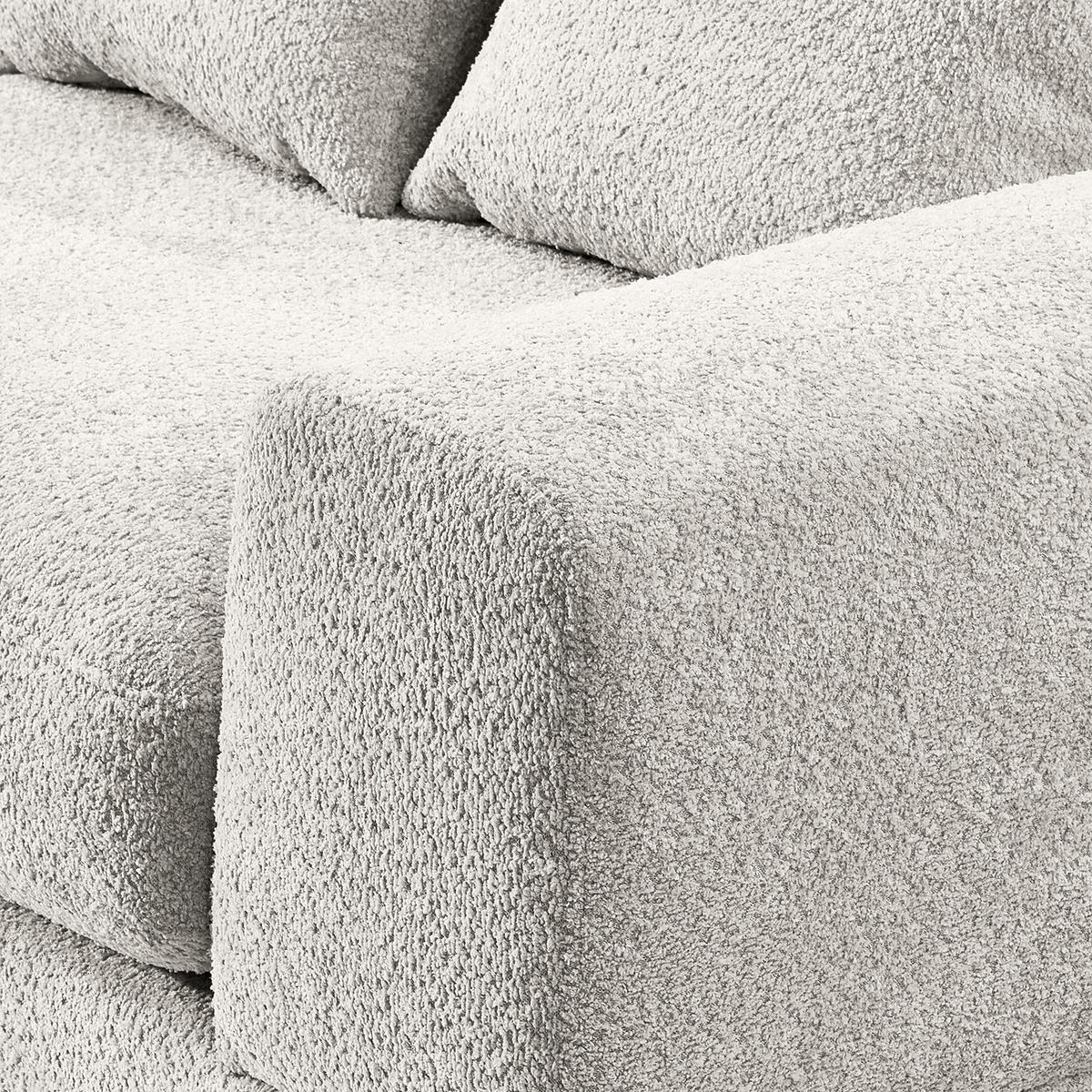3-SITZER SOFA - Grau, Textil (243/92/103cm) - home24