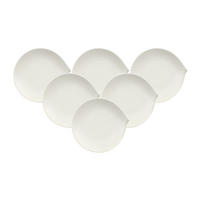 FRÜHSTÜCKSTELLER Flow weiß ø 21 cm 6er Set - Weiß, Keramik (21cm) - Villeroy & Boch