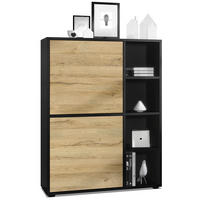HIGHBOARD Cuba Türen in Eiche Natur - Eichefarben, Holzwerkstoff (79/105.5/35.5cm) - Vladon