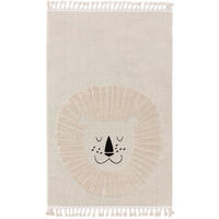 DĚTSKÝ koberec Momo Krémová 90x130 cm - béžová, textil/přírodní materiály (90/1cm) - KUNSTLOFT