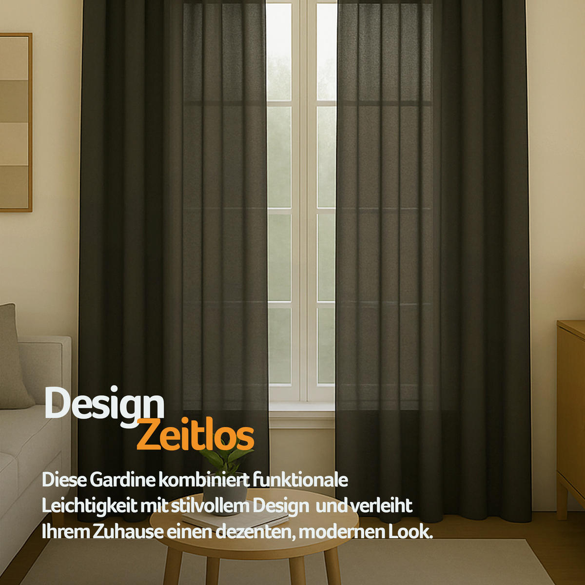 SCHLAUFENSCHAL blickdicht 140x245 cm Anthrazit 2er-Pack - Anthrazit, Textil (140/245cm)