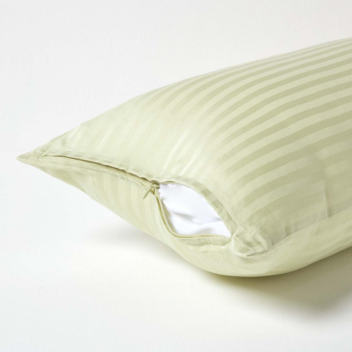 KISSENBEZUG Damast, Ägyptische Baumwolle, Fadendichte 330 - Grün, Textil (40/80cm) - Homescapes