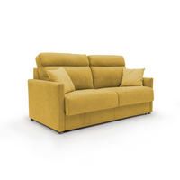 SCHLAFSOFA Margot - Gelb, Textil (156/102/97cm) - Divani.store