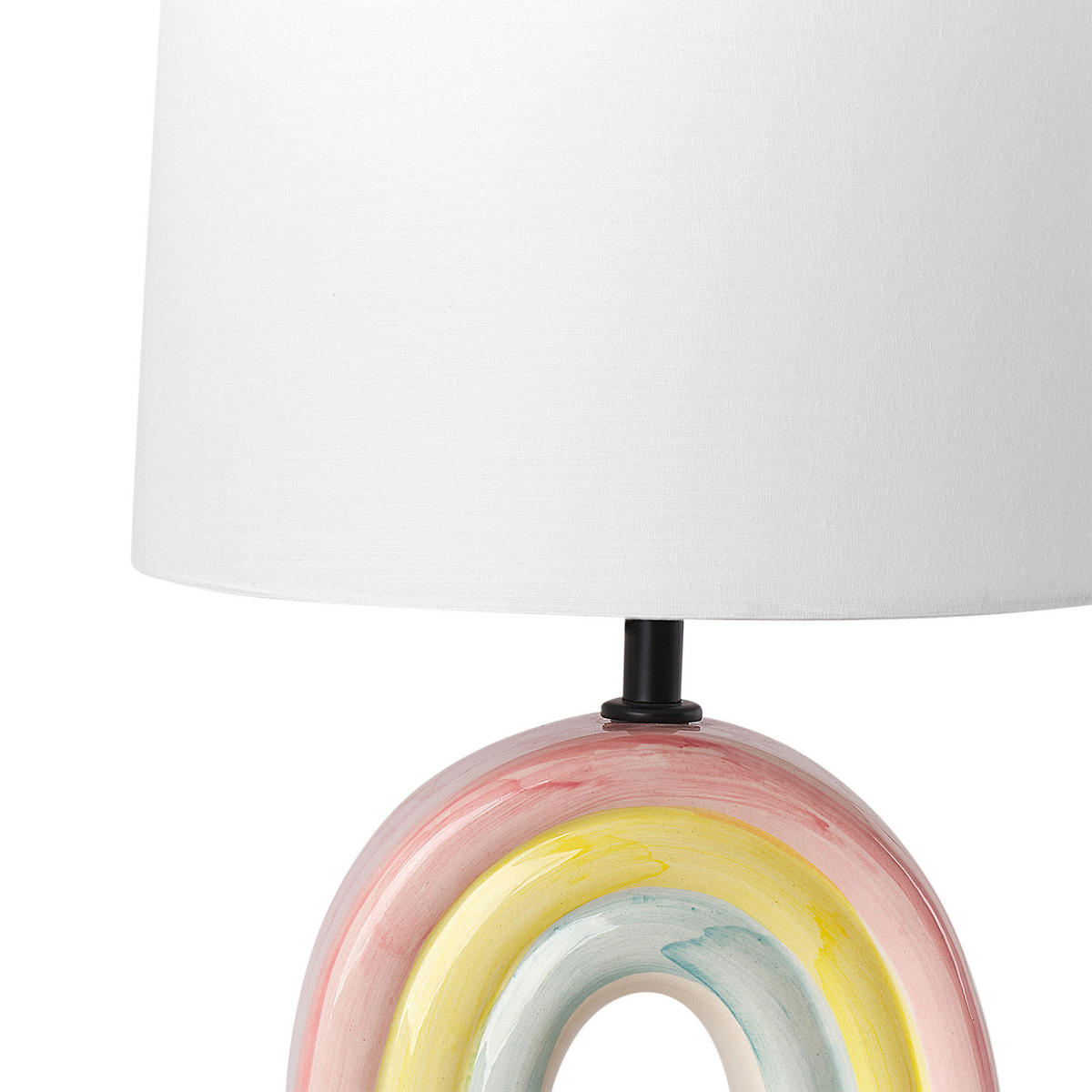 TISCHLEUCHTE Bunt/Weiß Titna - Multicolor/Weiß, Keramik (28/28/42cm) - Beliani