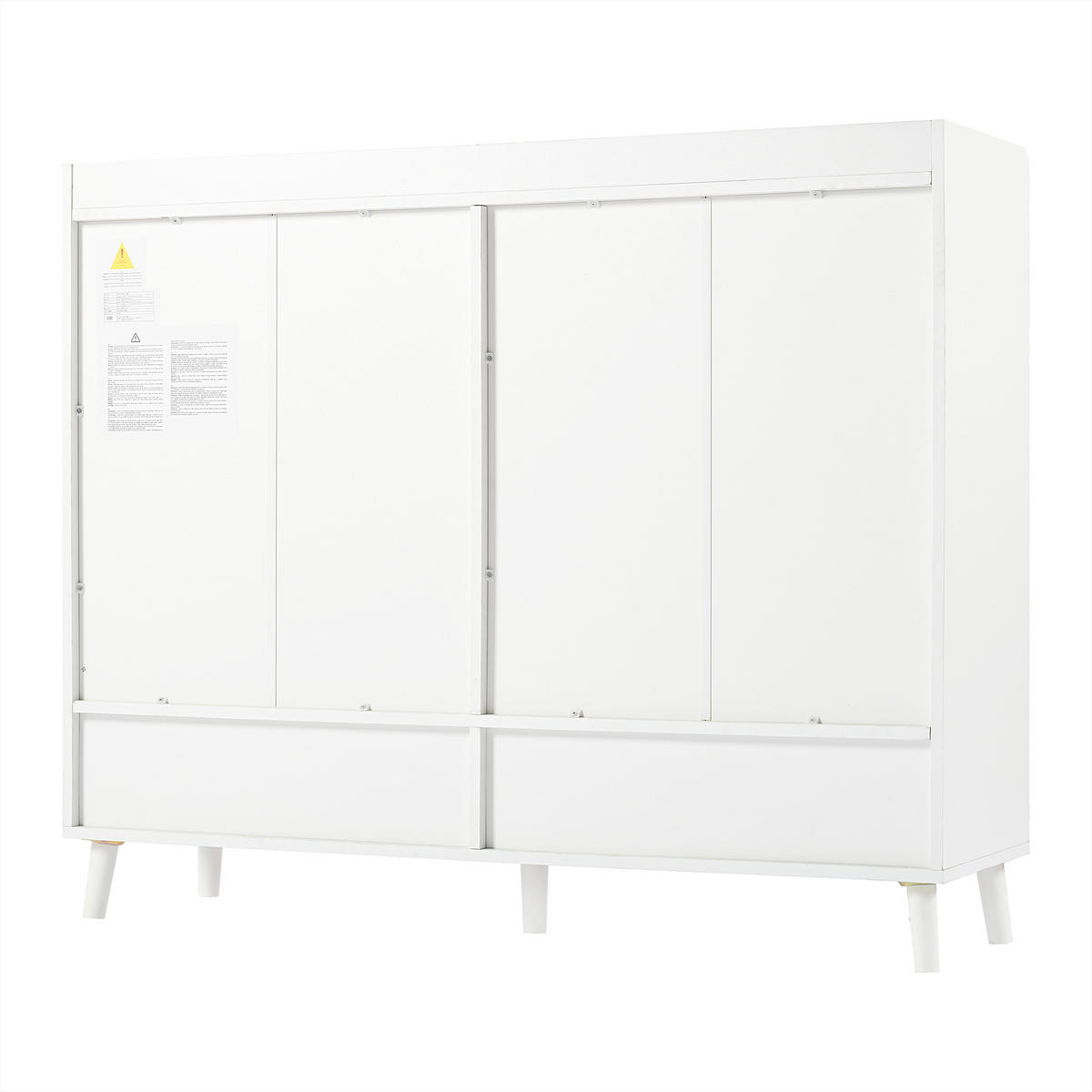 SIDEBOARD weiß stauraum kommode schrank - Weiß, Holzwerkstoff (120/99/35cm) - Urban Meuble
