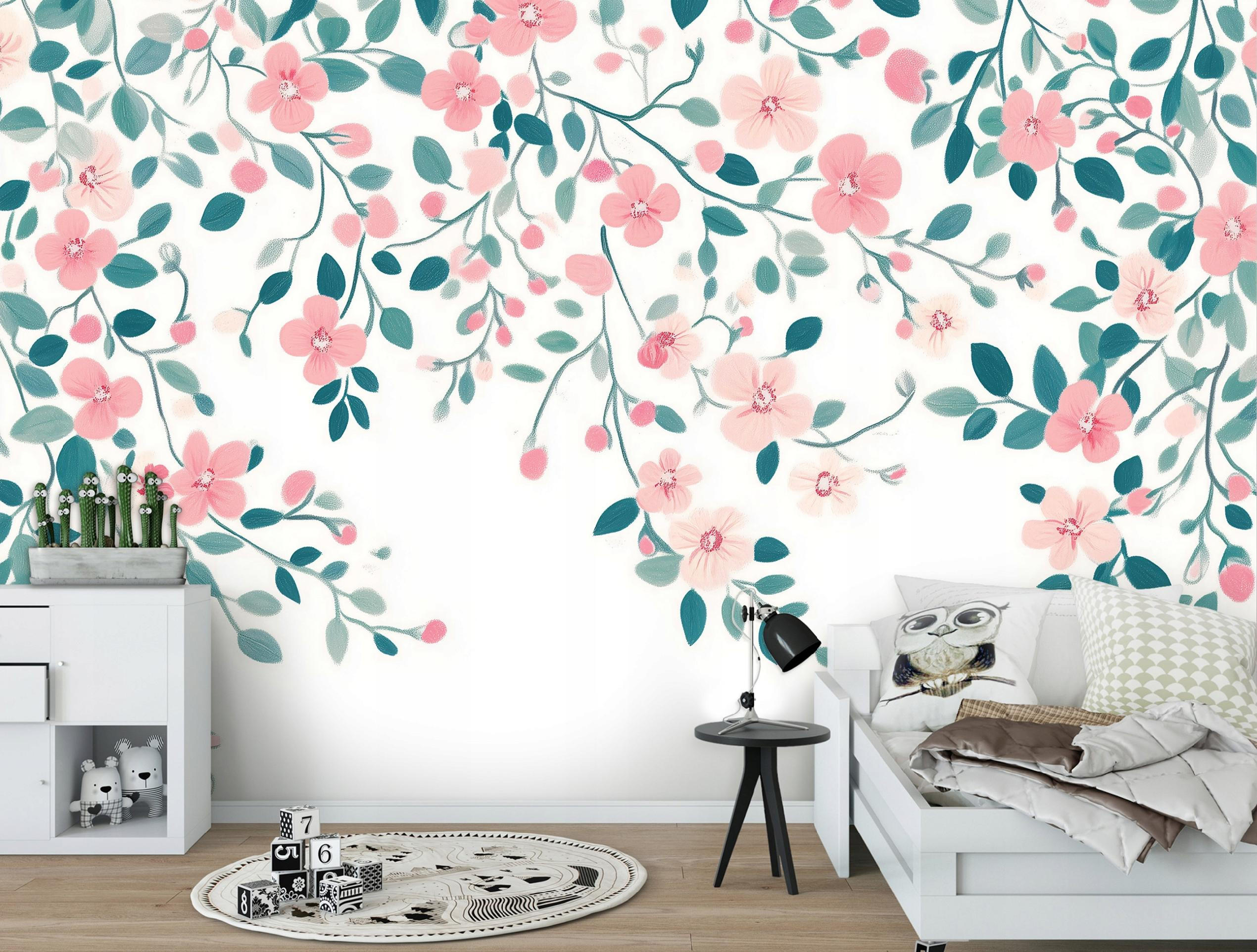 FOTOTAPETE Blumen Blätter Wohnzimmer Vlies Tapete 400x280 - Multicolor, Papier (400/280cm) - Wallarena