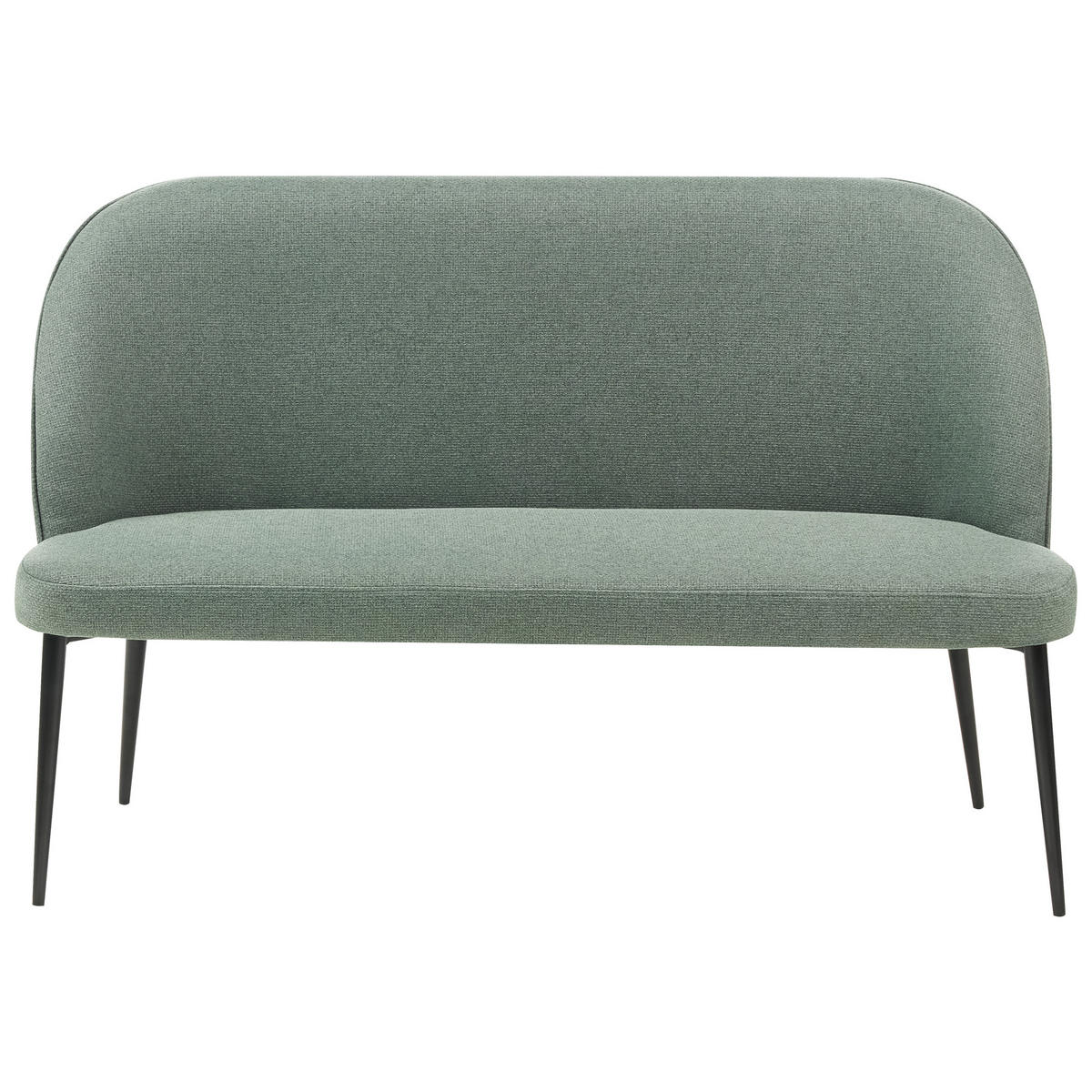 2-SITZER-KÜCHENSOFA hellgrün Osby - Schwarz/Grün, Textil (130/85/49cm) - Beliani