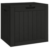 GARTENBOX Schwarz 55,5/43/53 Cm Polypropylen - Schwarz, Kunststoff (55.5/53/43cm) - vidaXL