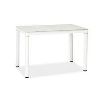 ESSTISCH Galant weiß 100 / 60 / 75cm - Weiß, Glas/Holz (60/100/75cm) - Feldmann-Wohnen