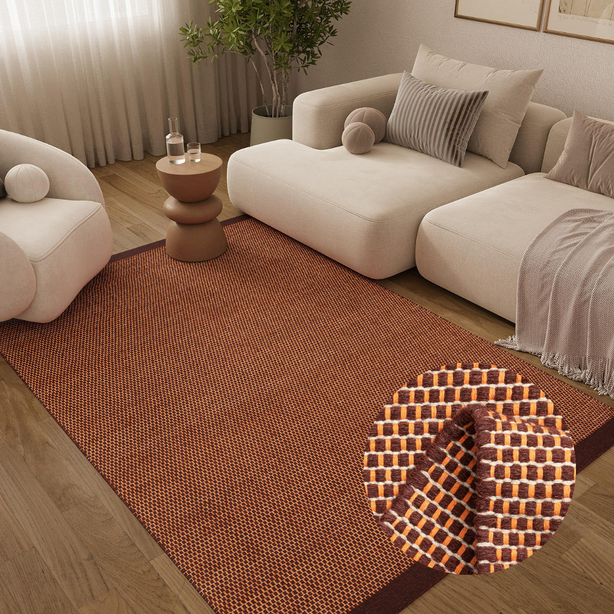 TEPPICH LONI Braun 120/170 cm - Braun, Textil (120/170cm) - Tapiso