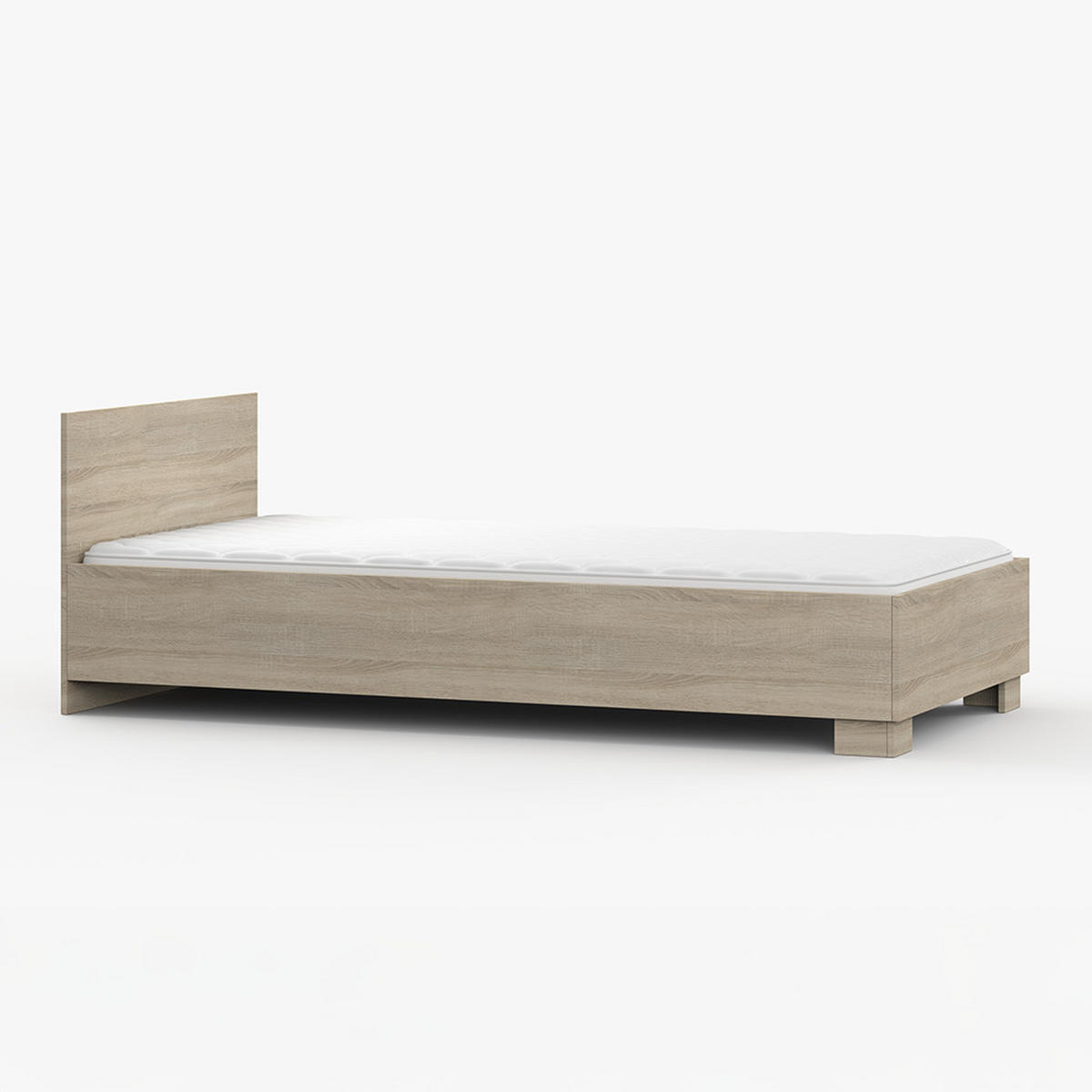 BETT 90×200 JONAS III 36 Sonoma Eiche/Sonoma Eiche - Sonoma Eiche, Holzwerkstoff - imoebel24