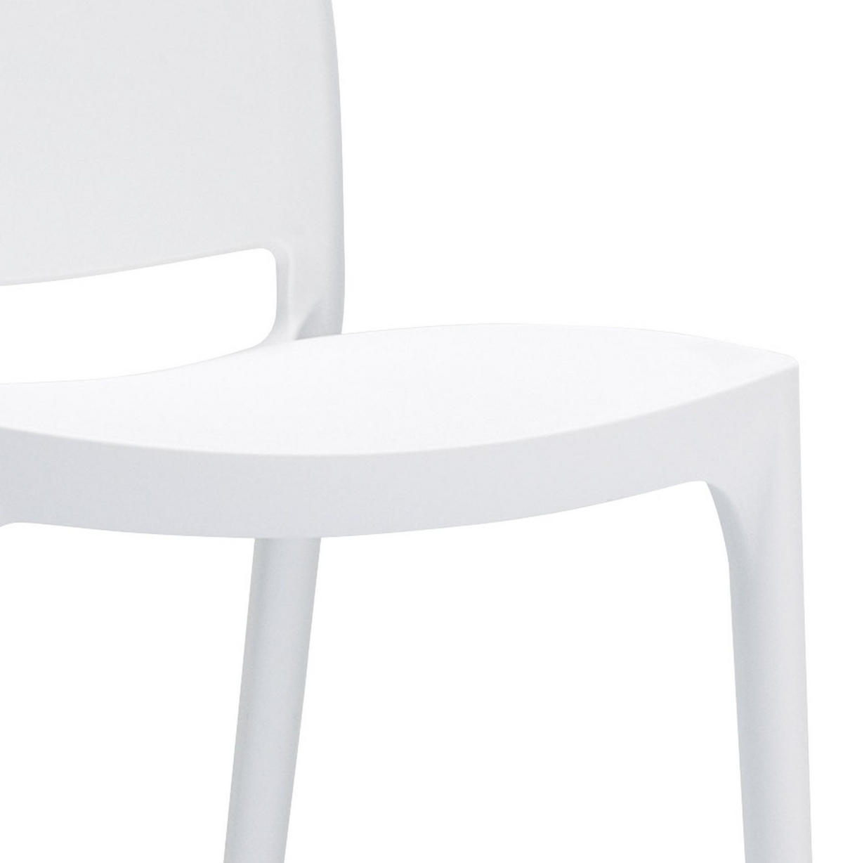 STUHL ENZO weiß - Weiß, Kunststoff (44/81/45cm) - Légia Home