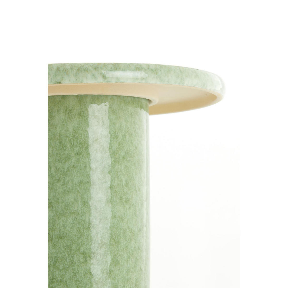 BEISTELLTISCH Tudo Grün 40.5/40.5/45.5 cm - Grün, Keramik (40.5/40.5/45.5cm) - Light & Living