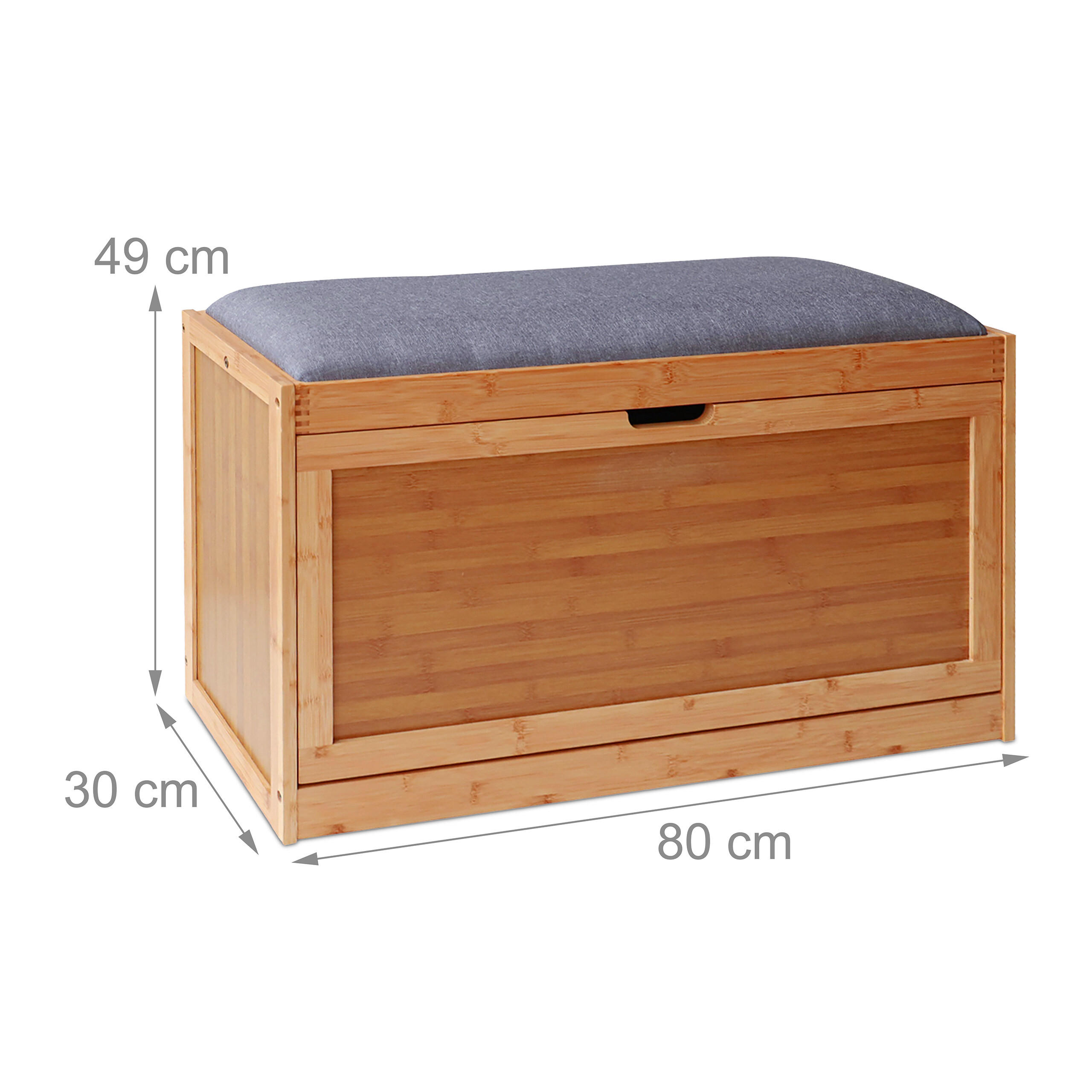 Thumbnail - Relaxdays Schuhbank, Hellbraun, Kunststoff, 80x49x26 cm, Garderobe, Garderobenbänke, Schuhbänke