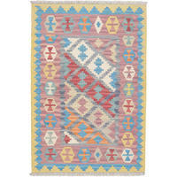 HANDWEBTEPPICH Gashgai Kelim Grau, Bunt 125/85 cm Schurwolle - Multicolor, Textil (85/125cm) - Looma