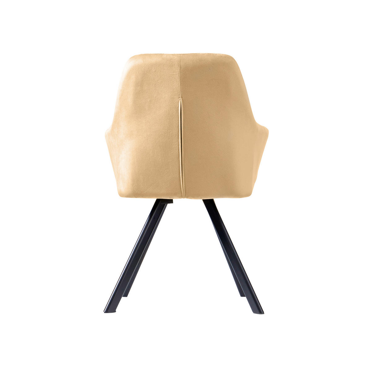 ESSZIMMERSTUHL MASON 2er Set Samt Beige - Braun, Textil (58/85/60cm) - SVITA