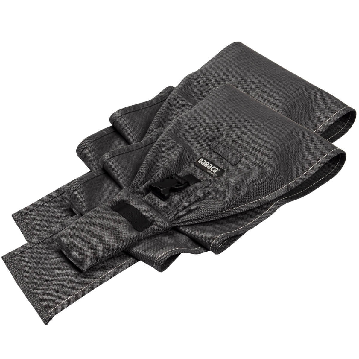 TRAGEZUBEHÖR Nabaca WrapCon Träger - Dunkelgrau, Textil (24/0.1/190cm) - Hoppediz
