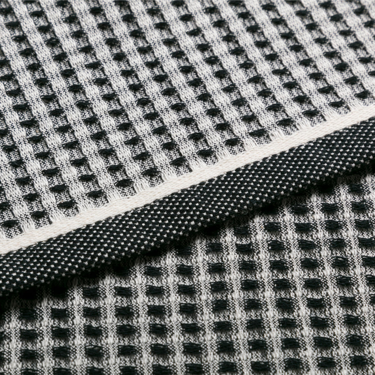 GÄSTETUCH NEW HERITAGE - Schwarz/Naturfarben, Textil (30/50cm) - MÖVE