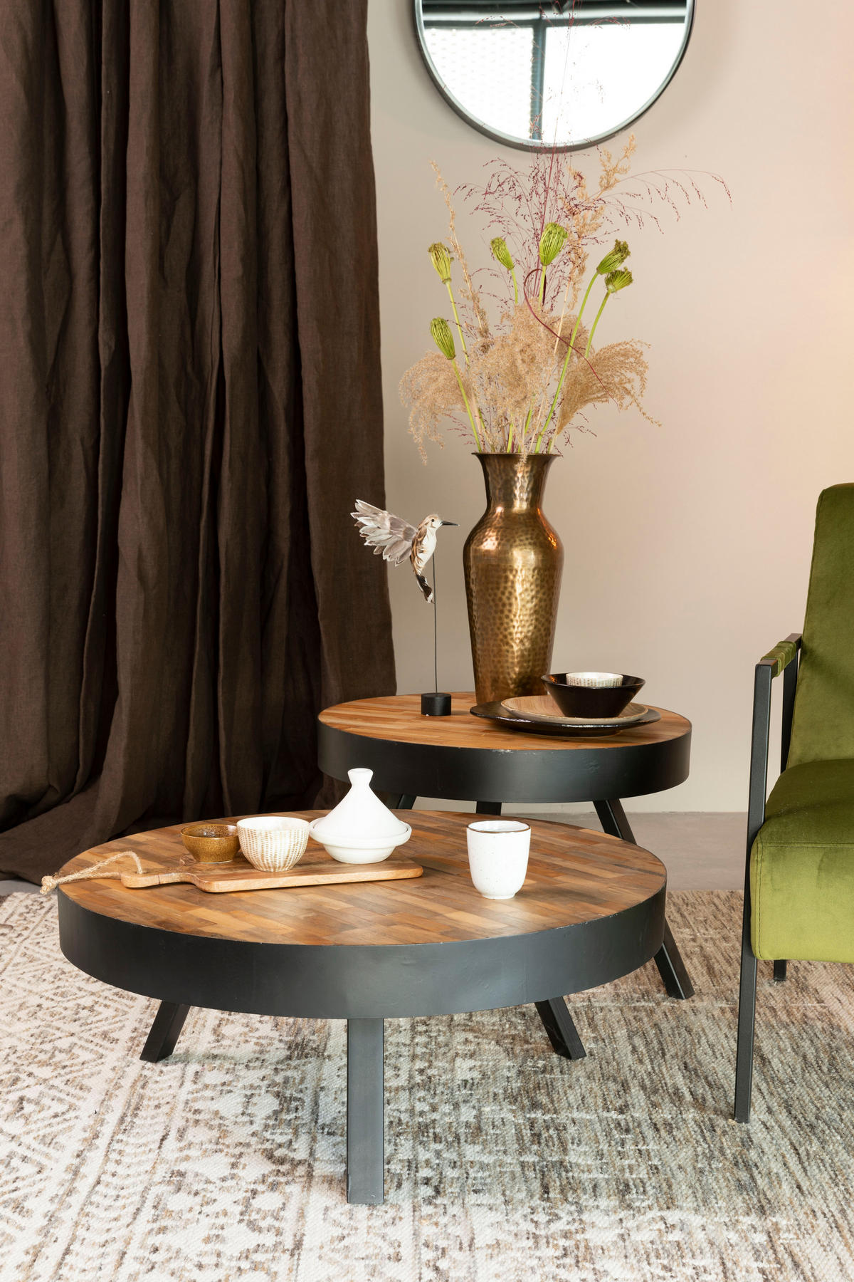COUCHTISCH Suri - Braun - 74/74/32 cm - Braun, Holz (74/74/32cm)