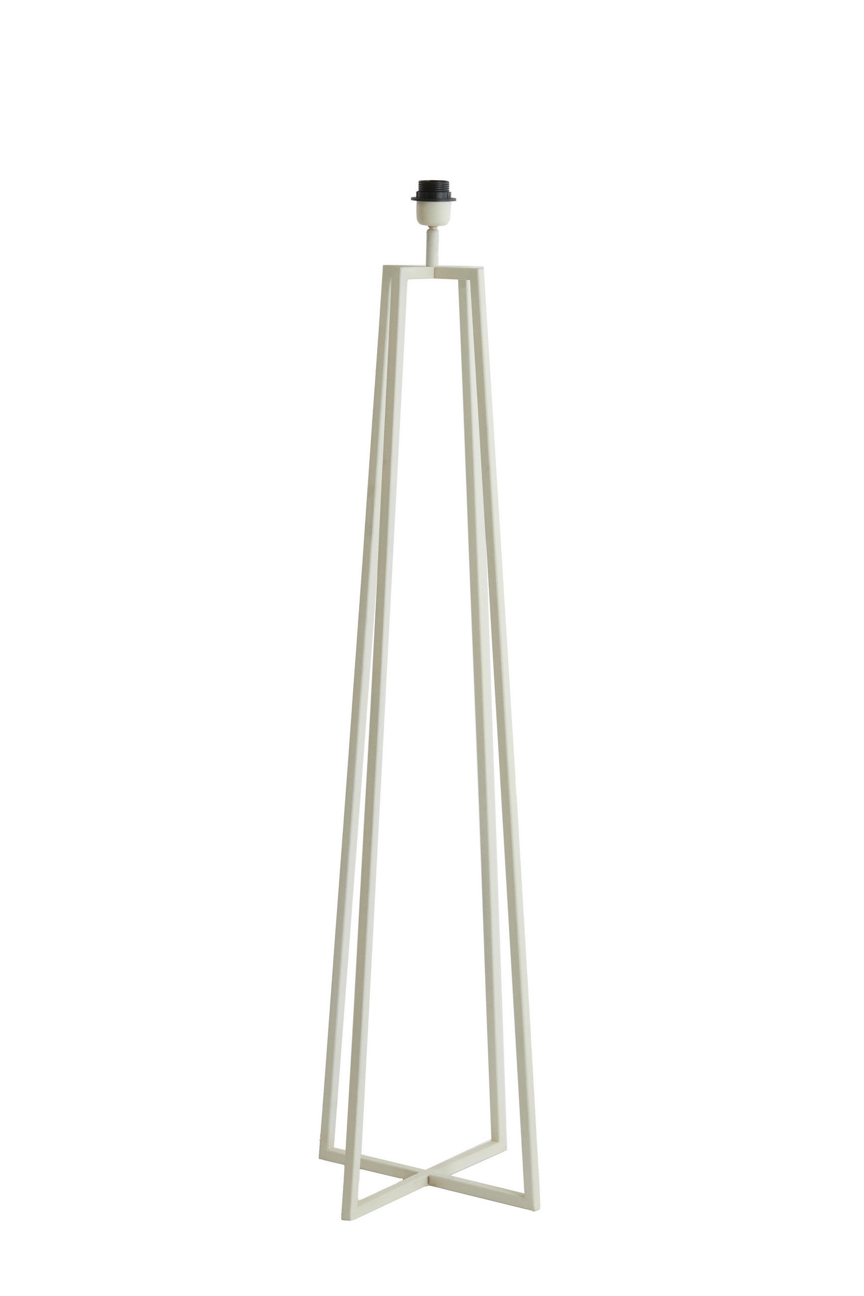 STEHLEUCHTE Miley Weiß 25/25/130 cm - Weiß, Metall (25/25/130cm) - Light & Living