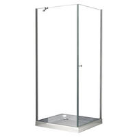 DUSCHKABINE DETO-FIX Klar 80 x 80 x 190 cm 6 mm ESG - Klar, Glas (80/80/190cm) - Glasdeals
