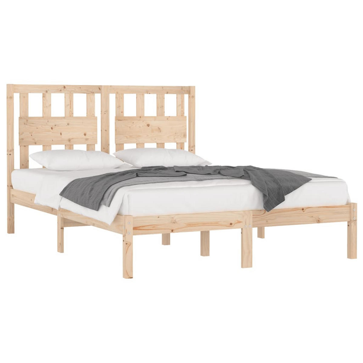 BETT Kolar 165.5/205.5 cm - Braun, Holz (160/200cm) - Nettlife