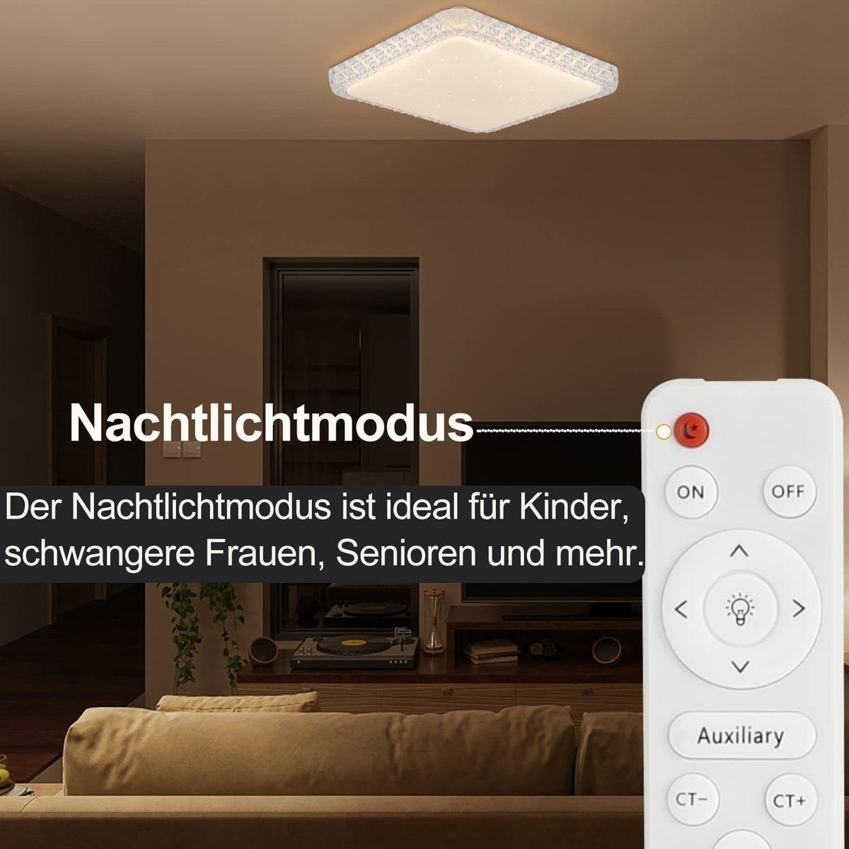 LED-DECKENLEUCHTE Luhmann 30/30/5.5cm - Weiß, Kunststoff (30/30/5.5cm) - Nettlife