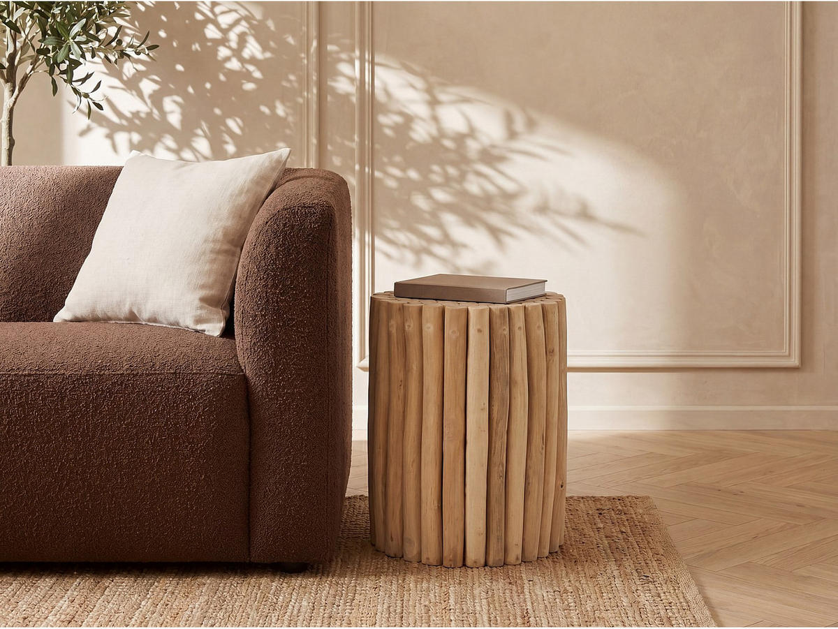 BEISTELLTISCH - 35 cm x 35 cm - holz - naturfarben hell Lutiana - Naturfarben, Holz (35/35/46cm) - Vente-Unique