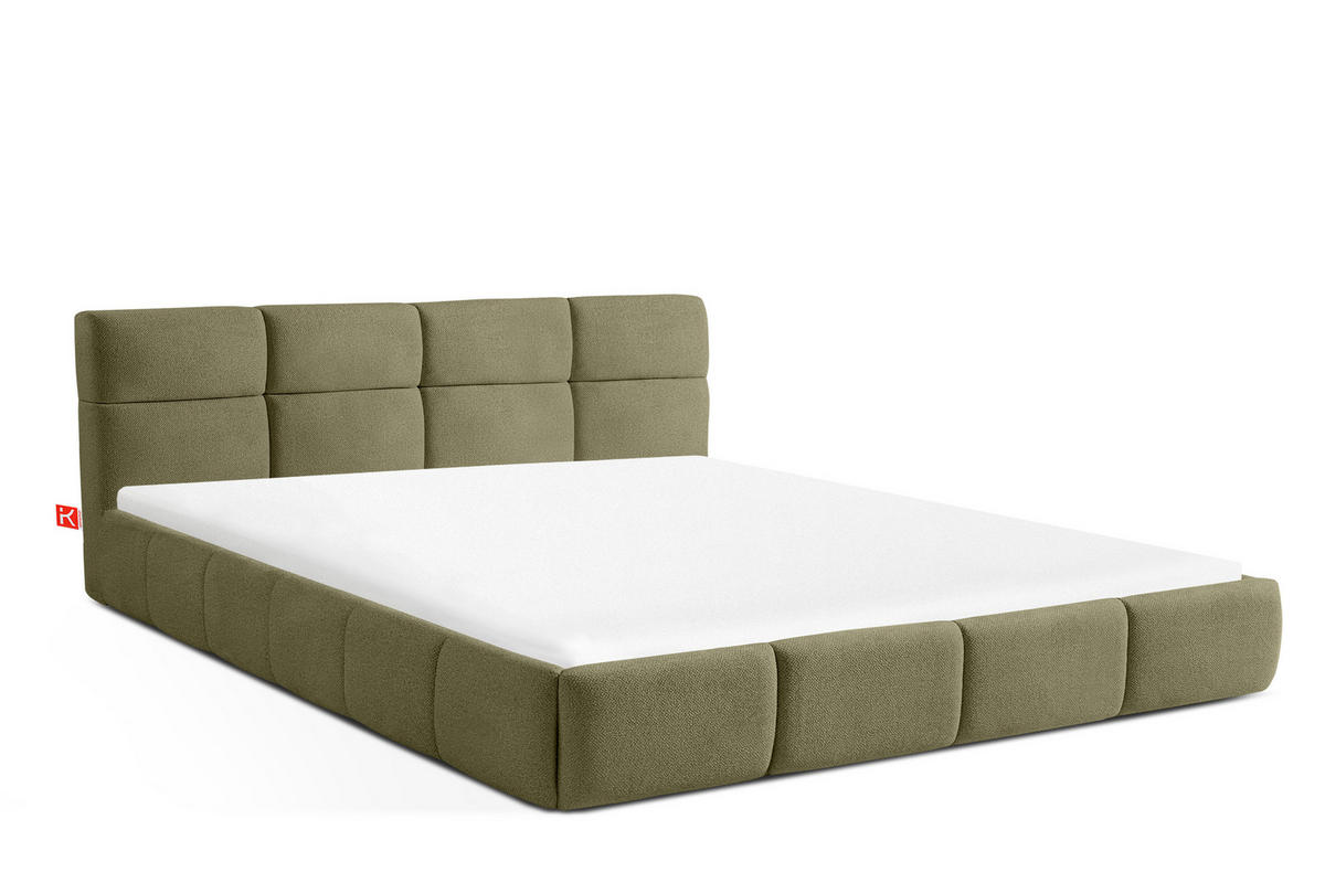 POLSTERBETT ALTOS, grün - Grün, Holz/Holzwerkstoff (180/200cm) - KONSIMO®