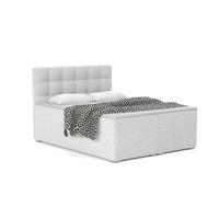 BOXBETT ABI 140/200 in Boucle Creme H3 - Creme, Holz/Holzwerkstoff (140/200cm) - Deine Möbel 24