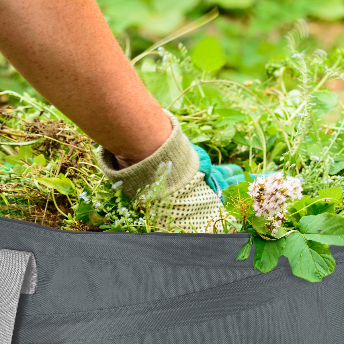 3XLAUBSACK - Grau, Kunststoff/Textil (46/47/46cm) - Relaxdays