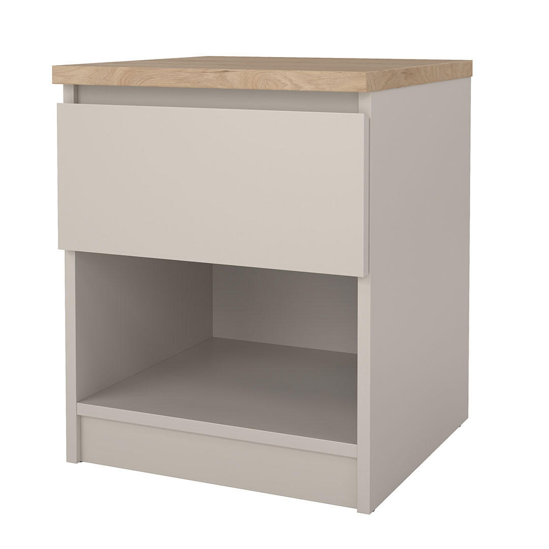 NACHTTISCH, Naia, Eiche, Holzwerkstoff, 41 x 40 x 50 cm - Eichefarben, Holzwerkstoff (41/50/40cm) - ebuy24