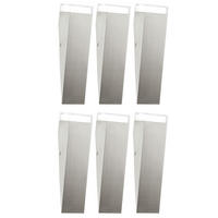 LED AUSSEN-WANDLEUCHTE Edelstahl Silber 6er Set - Silberfarben, Metall (7.5/30.5/8.5cm)