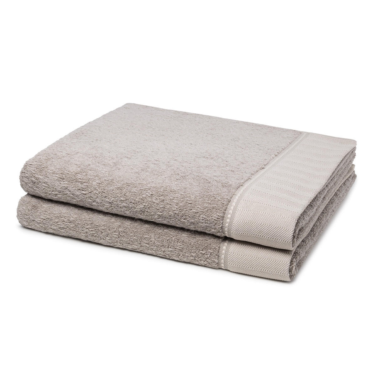 DUSCHTUCH Brooklyn 2er-Set - Braun, Textil (80/150cm) - MÖVE