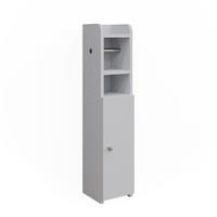 TOILETTENPAPIERSCHRANK Fynn Weiß 17.6 x 82.2 cm mit 1 Tür - Weiß, Holzwerkstoff (17.6/82.2/19.2cm) - Vicco