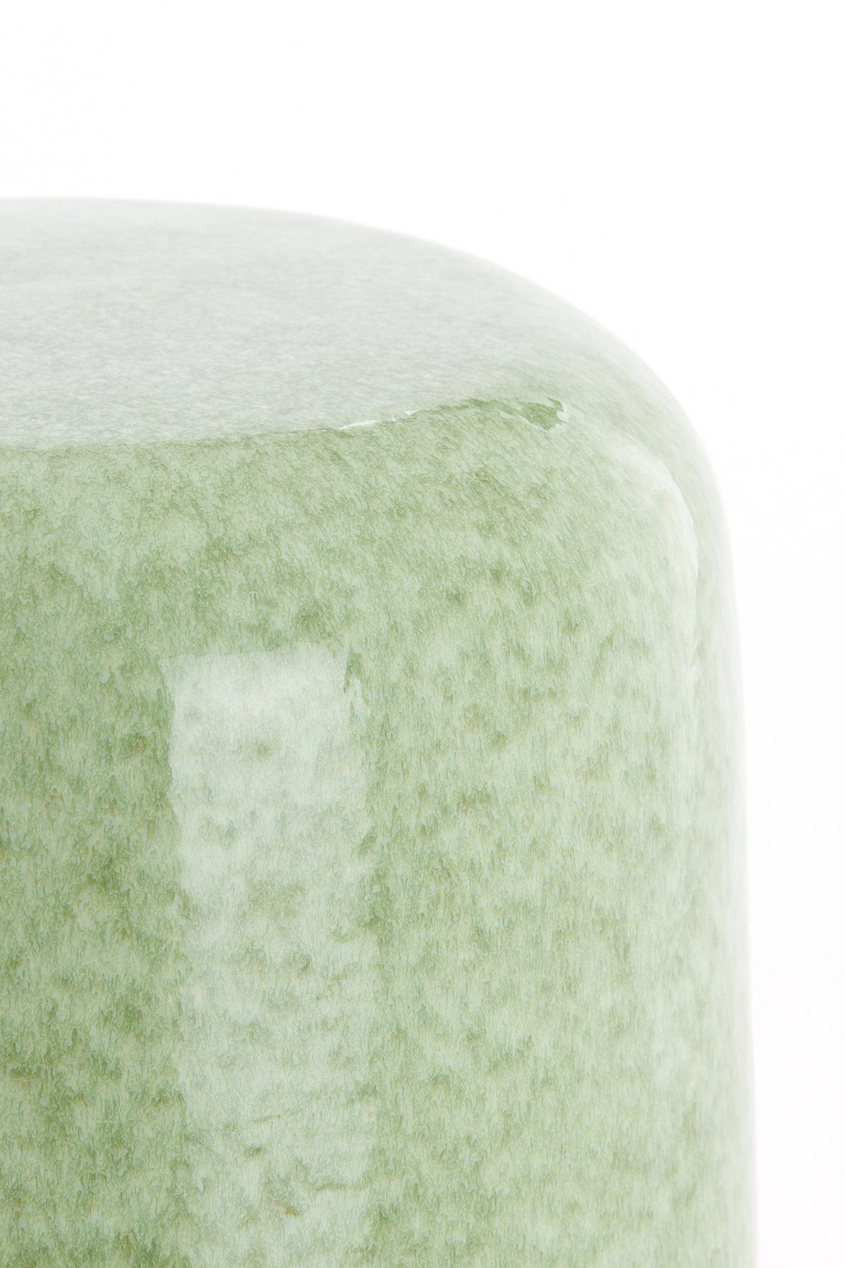 BEISTELLTISCH Franca Grün Ø34/46,5 cm - Grün, Keramik (34/34/46.5cm) - Light & Living