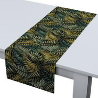 TISCHLÄUFER Intenso Premium, grün und schwarz, 40x130 cm - Schwarz/Grün, Textil (40/130cm) - Dekoria