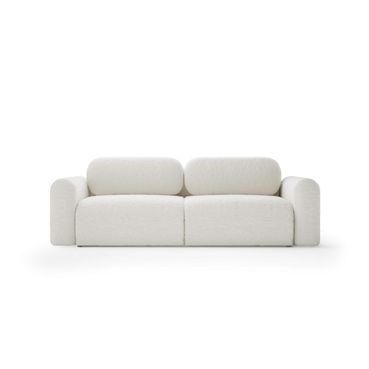 SOFA mit Schlaffunktion Thekla, Creme - Creme, Textil (246/70/100cm) - Fedve
