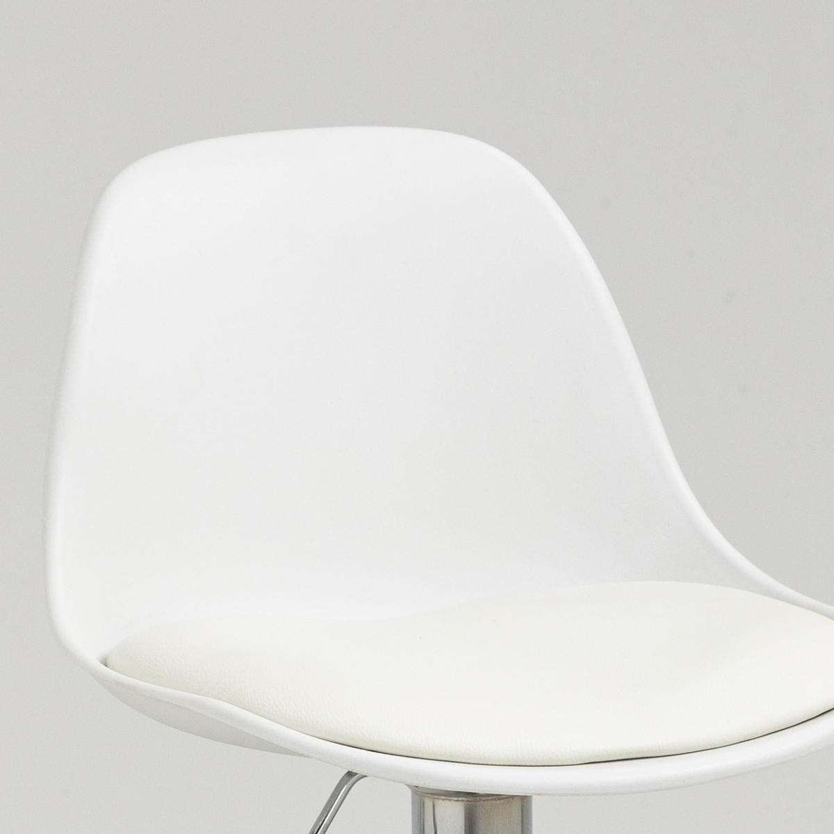 BARHOCKER 2er-Set mit modernem Design bis 120 kg(Ein Stuhl) Barstühle Weiß - Weiß, Kunststoff (42/104/38cm) - HOMCOM