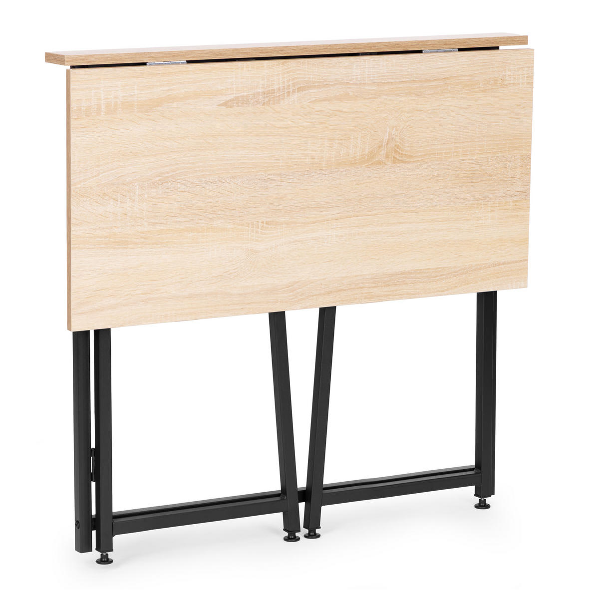 SCHREIBTISCH ARLO Eiche - Schwarz - Braun, Holzwerkstoff (45/80/76cm) - Mat-Haus