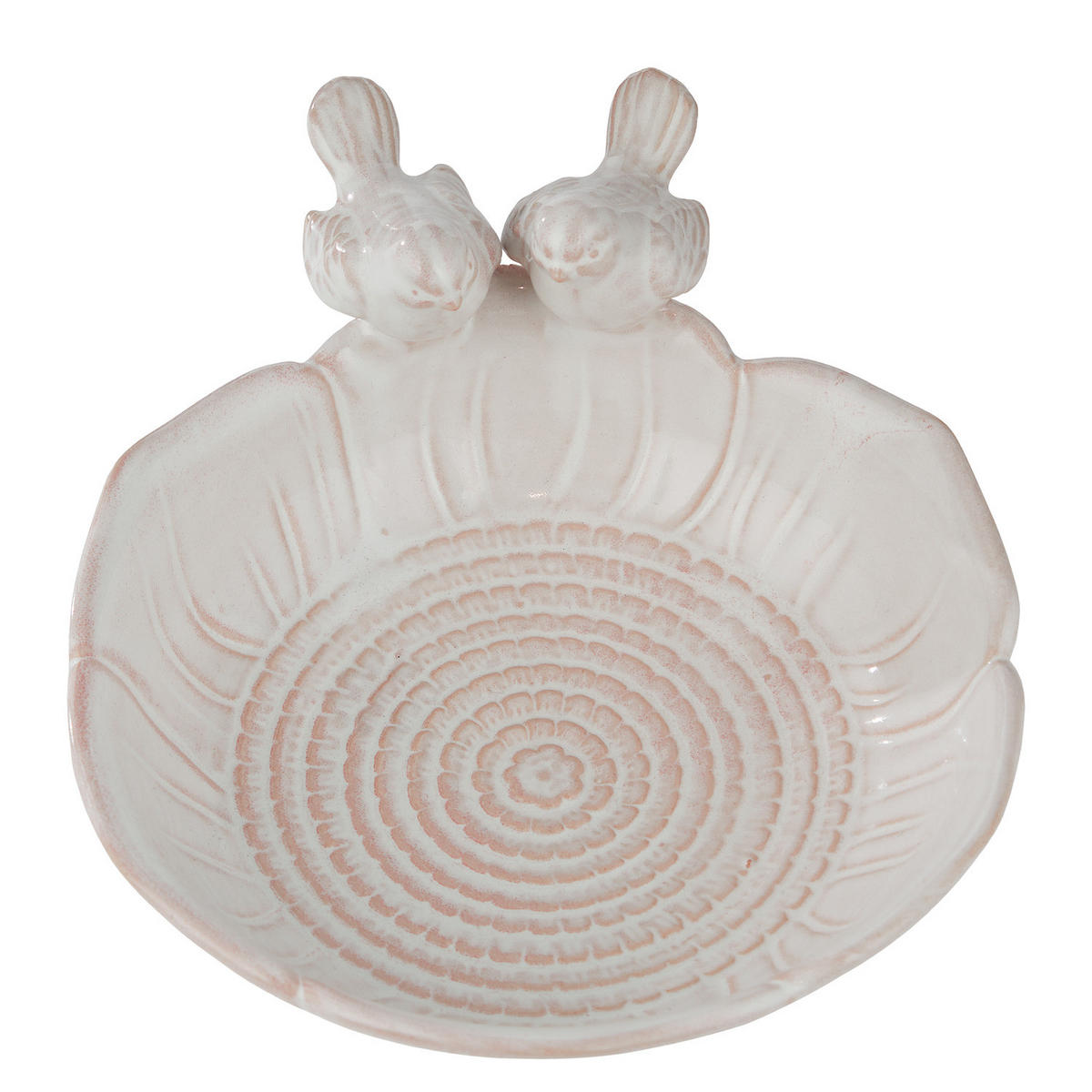 MINI VOGELTRÄNKE Birds Place - Weiß, Keramik (15/7/18cm) - Butlers